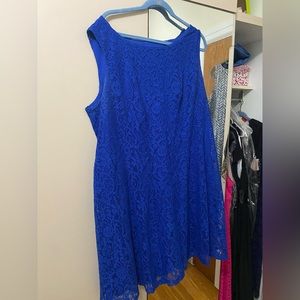 Royal blue lace dress